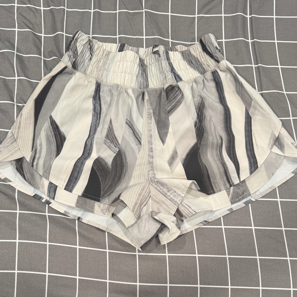 CALIA Black and Gray Patterned Women's Athletic Shorts
